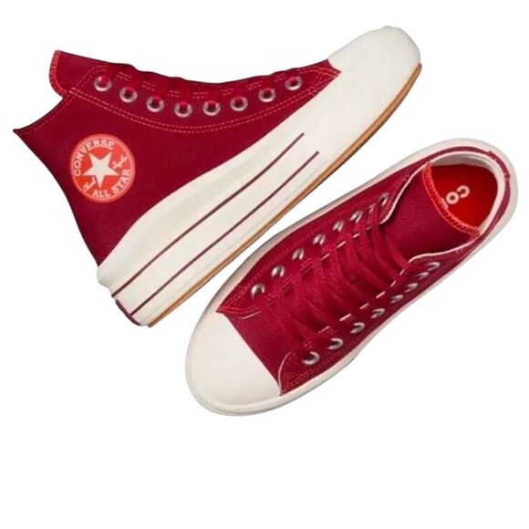 New Women's Converse CTAS Move Hi Park Red Platform Sneakers Shoes Various Size - Picture 1 of 10